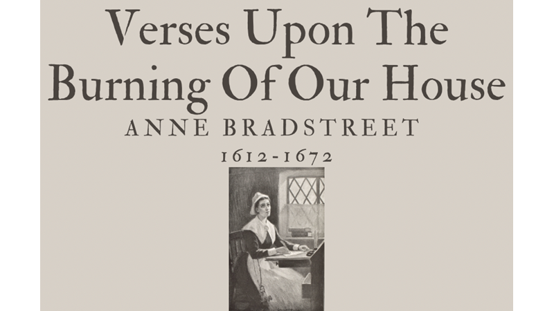 VERSES UPON THE BURNING OF OUR HOUSE