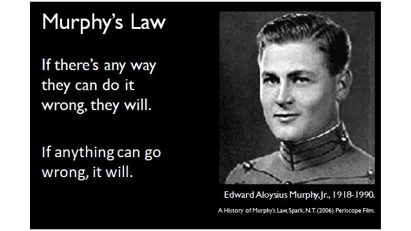 MURPHY KANUNLARI İŞ BAŞINDA MI?