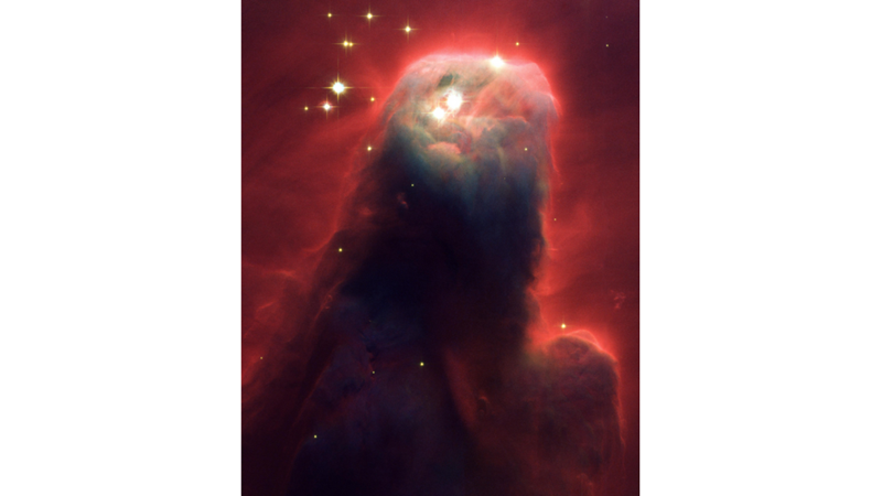 LIKE AN EERIE SILHOUETTE: COLUMN OF GAS AND DUST