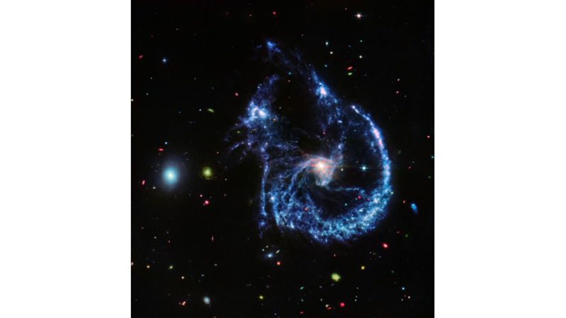 ELLIPTICAL AND SPIRAL GALAXY TOGETHER: ARP 107