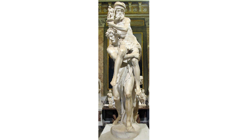 AENEAS, ANCHISES VE ASCANIUS HEYKELİ