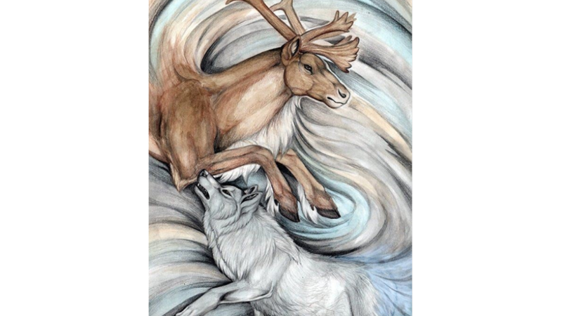 GÖKTE DOĞANLAR: GÖK KURT VE AK GEYİK