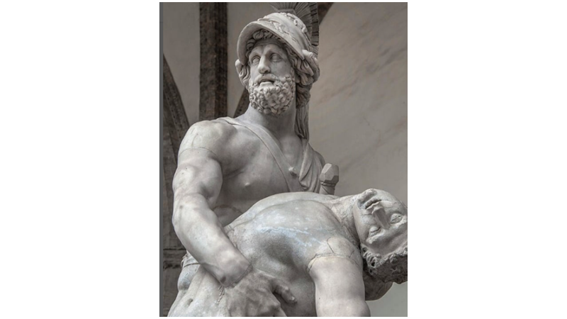 PATROKLOS'UN ÖLMÜŞ BEDENİNİ TUTAN MENELAOS HEYKELİ