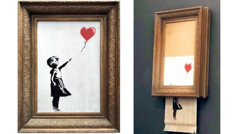 KENDİNİ İMHA EDEN TABLO: BALONLU KIZ