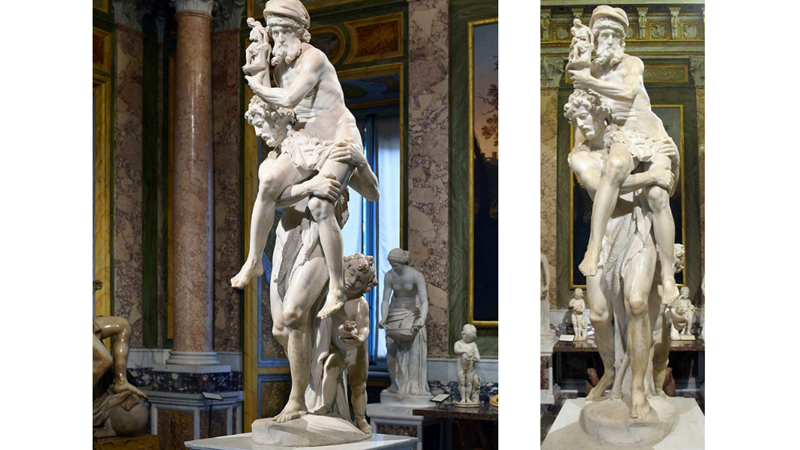 AENEAS, ANCHISES VE ASCANIUS HEYKELİ