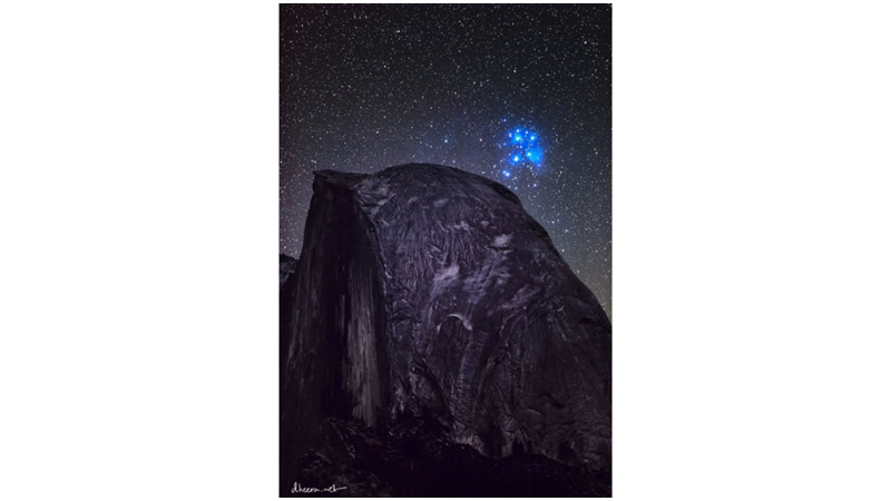 ULKER STAR CLUSTER ON A HALF DOME