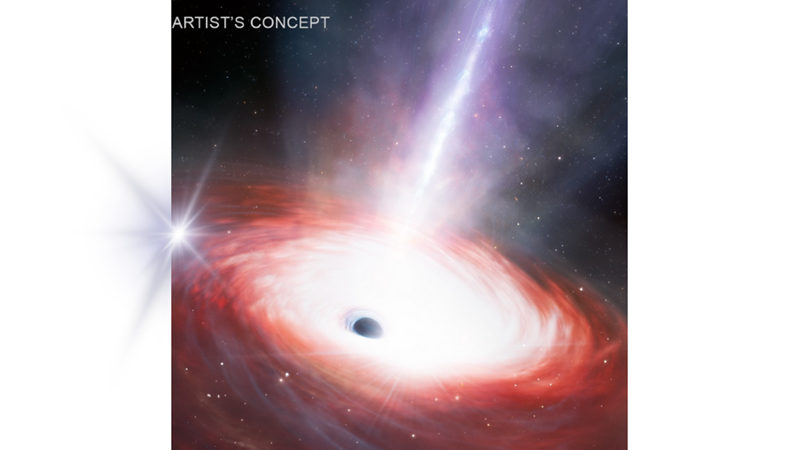 FEAST OF A SUPERMASSIVE BLACK HOLE