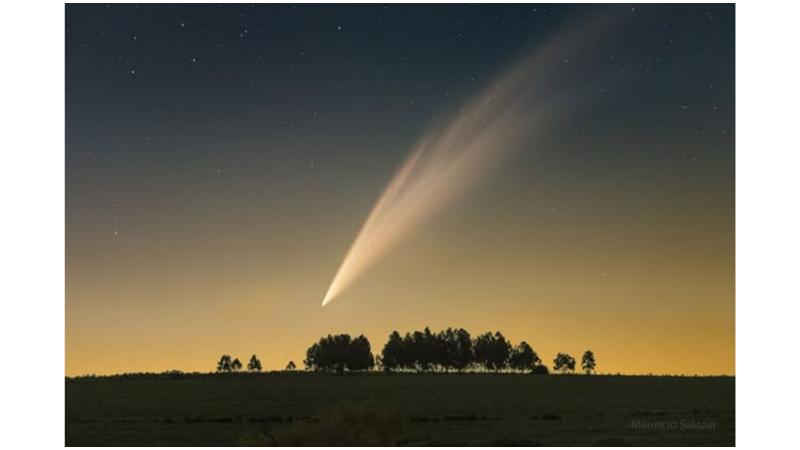 URUGUAY ÜZERİNDE G3 ATLAS KUYRUKLUYILDIZI GÖRÜNTÜSÜ