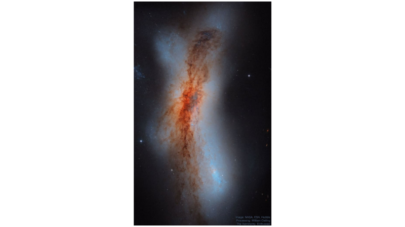COLLIDING GALAXIES NGC 520