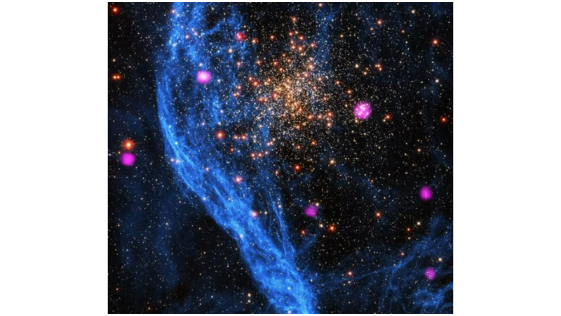 ÜÇ TELESKOBUN ORTAK ÇALIŞMASI OLAN GÖRÜNTÜ: NGC 1850