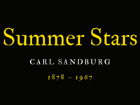SUMMER STARS - CARL SANDBURG