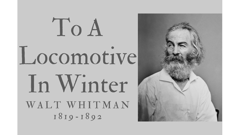TO A LOCOMOTIVE IN WINTER